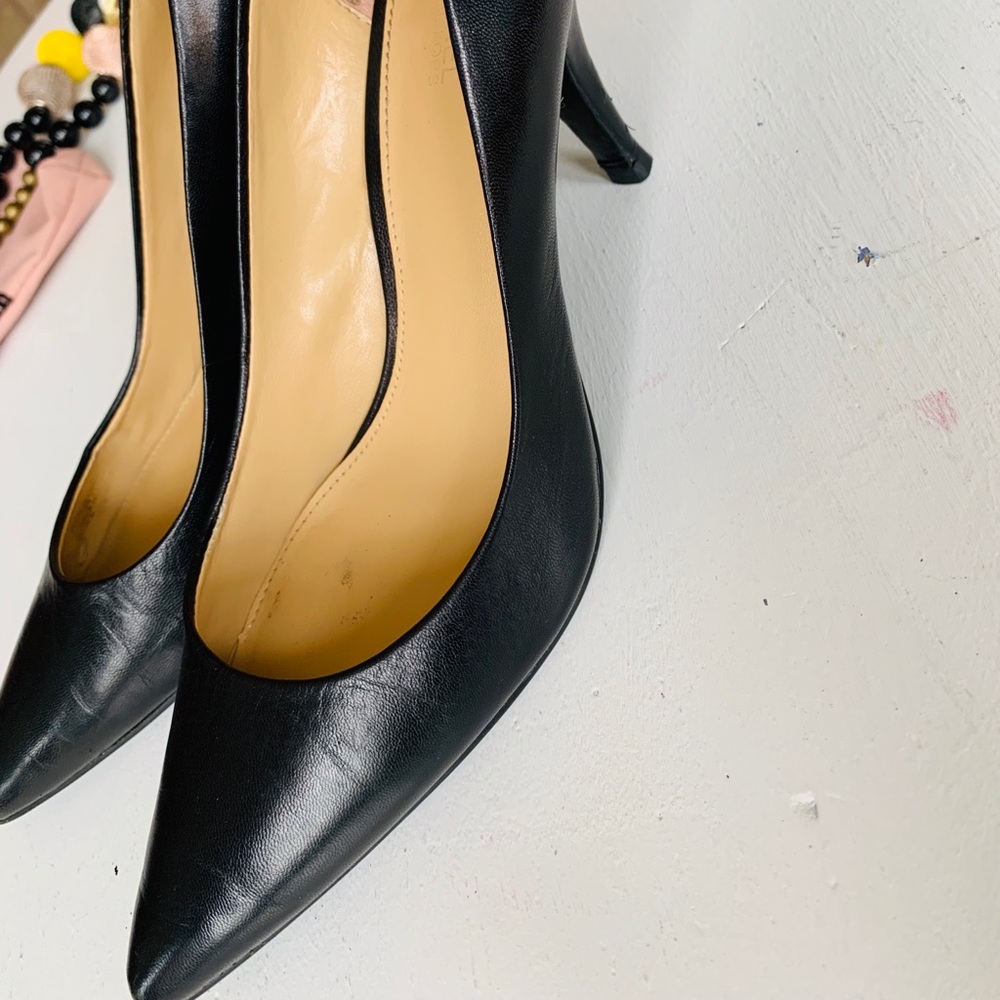 Michael Kors Black Leather Heels - Picture 4 of 7